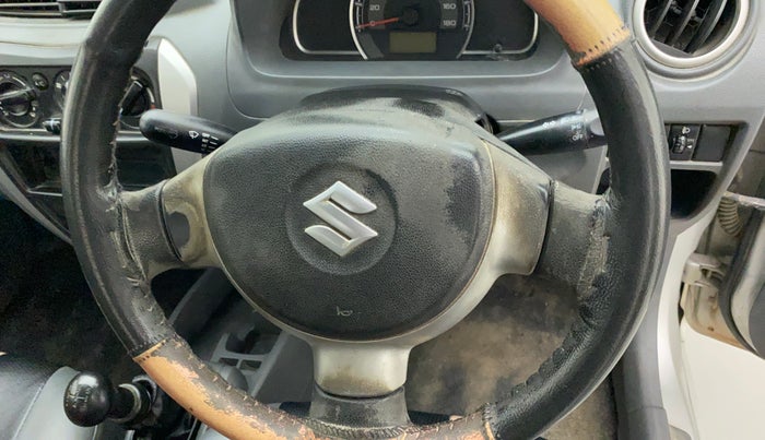 2013 Maruti Alto 800 LXI, Petrol, Manual, 47,582 km, Steering wheel - Horn pad has minor damage