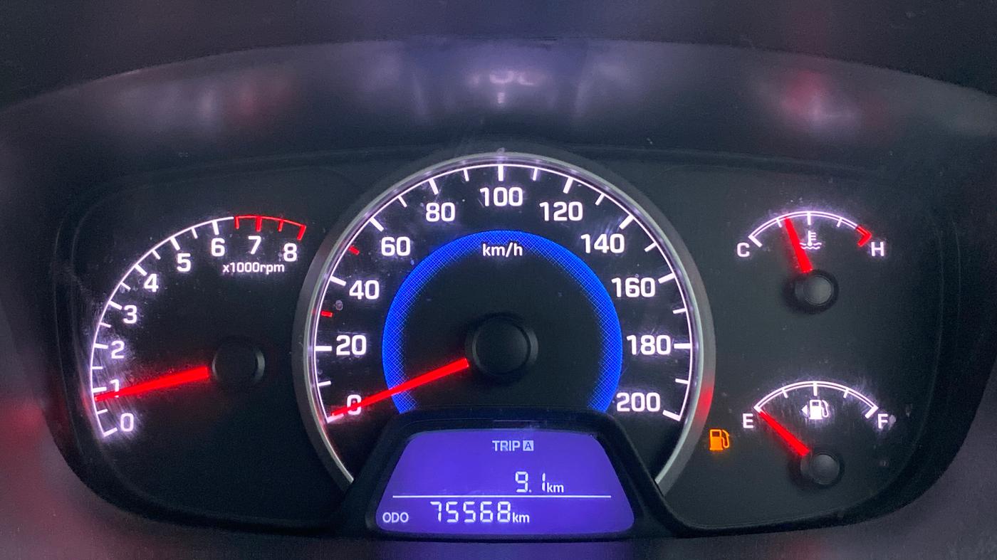 2016 Hyundai Grand i10 1.2 SPORTZ PRIME EDITION VTVT, Petrol, Manual, 75,568 km, Odometer Image