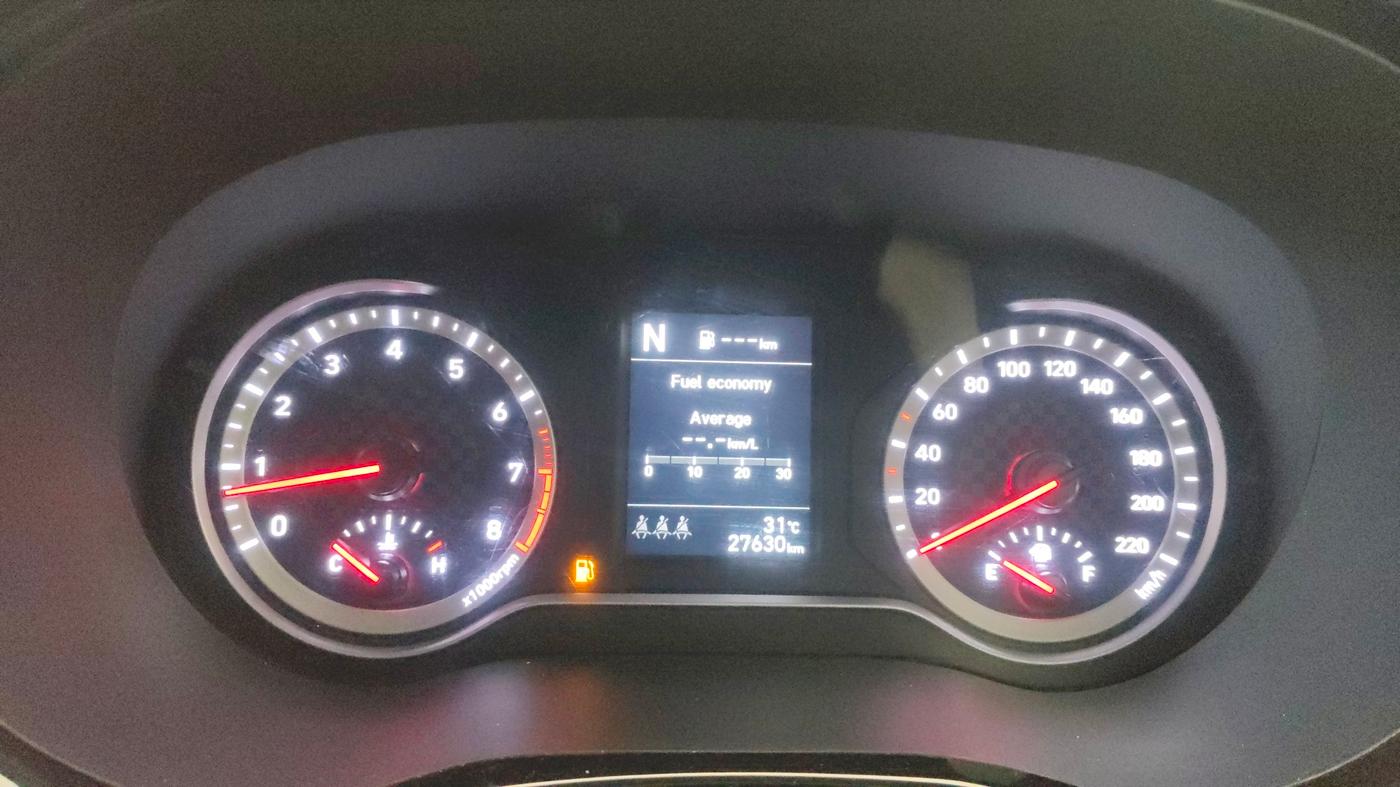 2023 Hyundai AURA SX PLUS 1.2 AMT, Petrol, Automatic, 27,624 km, Odometer Image