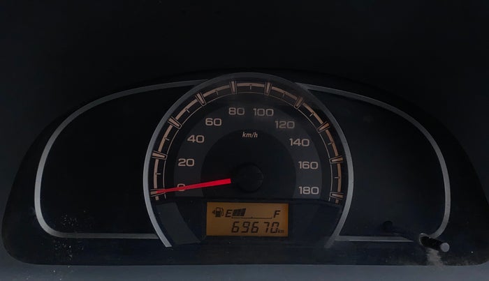 2012 Maruti Alto LXI, Petrol, Manual, 69,667 km, Odometer Image