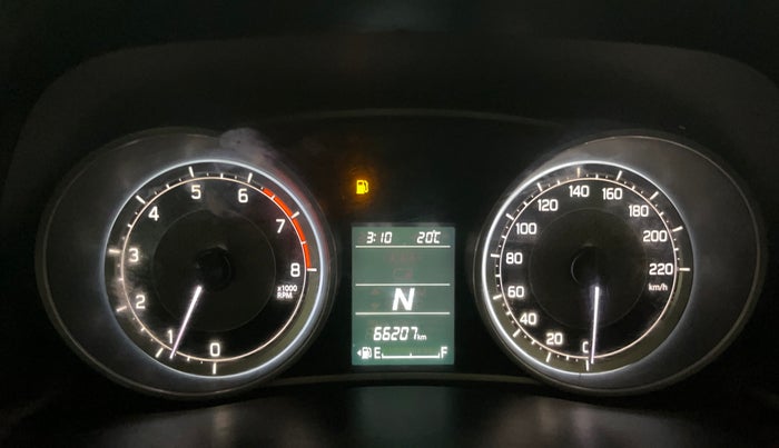 2017 Maruti Dzire ZXI PLUS AMT, Petrol, Automatic, 66,198 km, Odometer Image