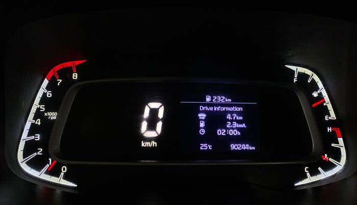 2020 KIA SONET HTK 1.2, Petrol, Manual, 90,237 km, Odometer Image