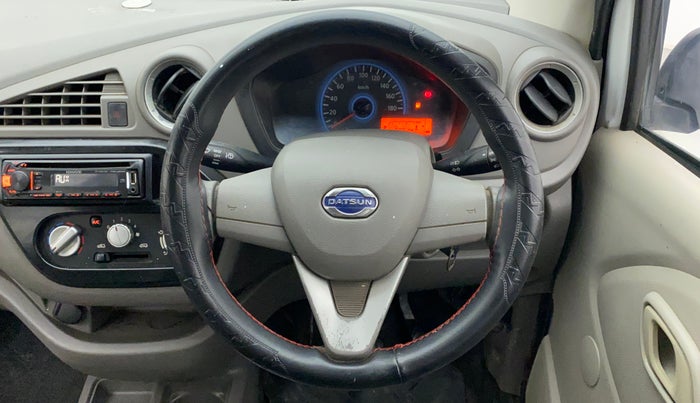 2016 Datsun Redi Go T, Petrol, Manual, 50,749 km, Steering Wheel Close Up
