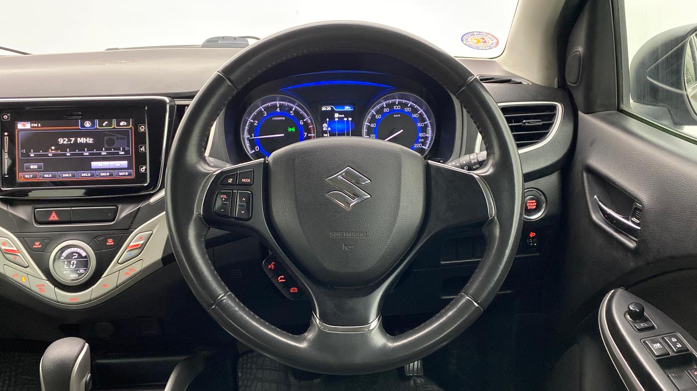 2017 Maruti Baleno ALPHA CVT PETROL 1.2, Petrol, Automatic, 41,793 km, Steering Wheel Close Up