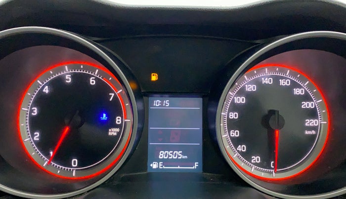 2018 Maruti Swift VXI, Petrol, Manual, 80,505 km, Odometer Image