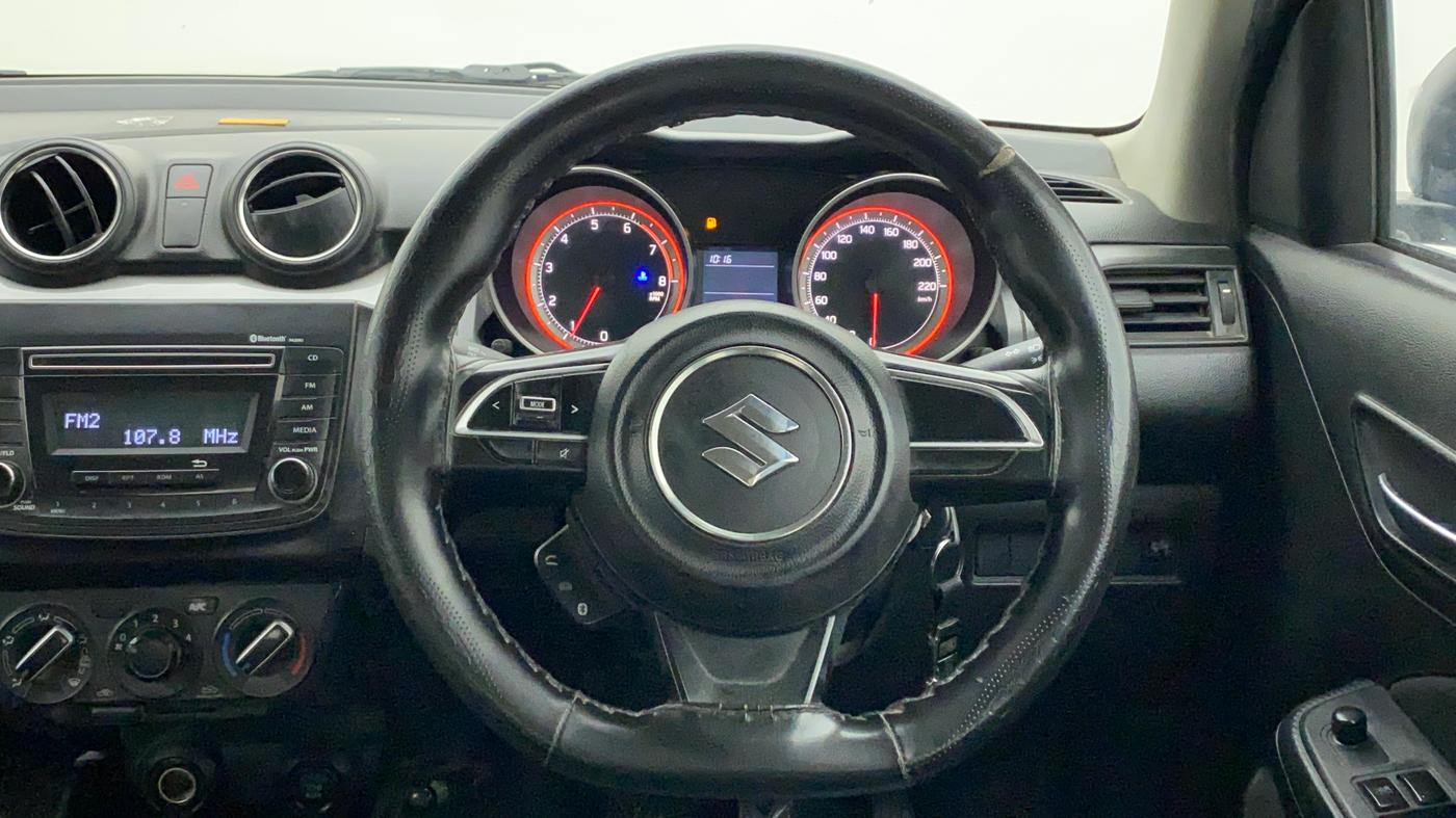2018 Maruti Swift VXI, Petrol, Manual, 80,505 km, Steering Wheel Close Up