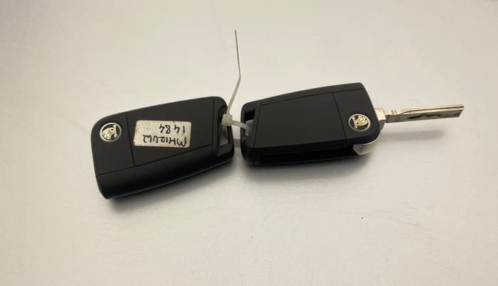 2022 Skoda KUSHAQ AMBITION 1.0L TSI AT, Petrol, Automatic, 19,468 km, Key Close Up