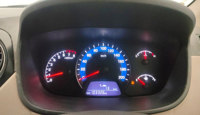 2014 Hyundai Xcent S (O) 1.2, Petrol, Manual, 1,03,307 km, Odometer Image