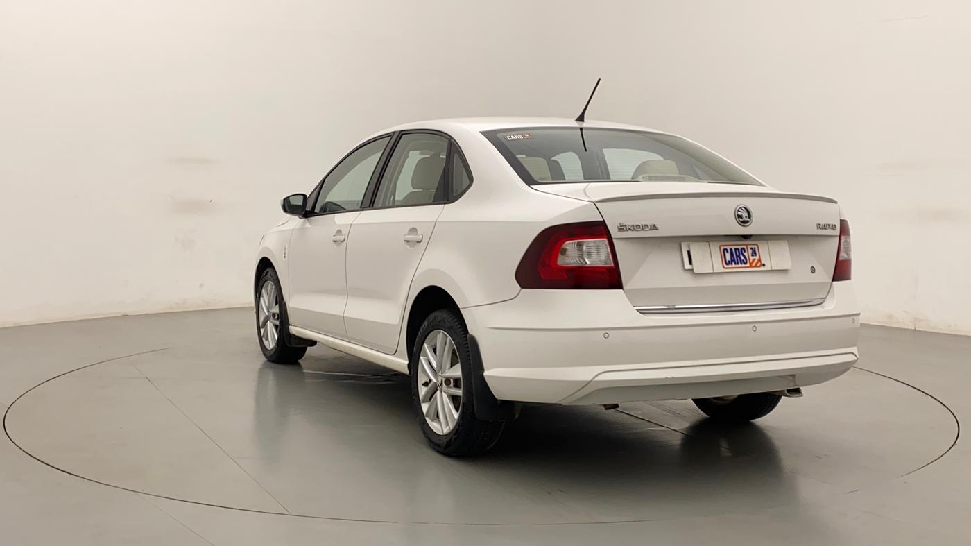 2017 Skoda Rapid STYLE 1.5 TDI AT, Diesel, Automatic, 75,337 km, Left Back Diagonal