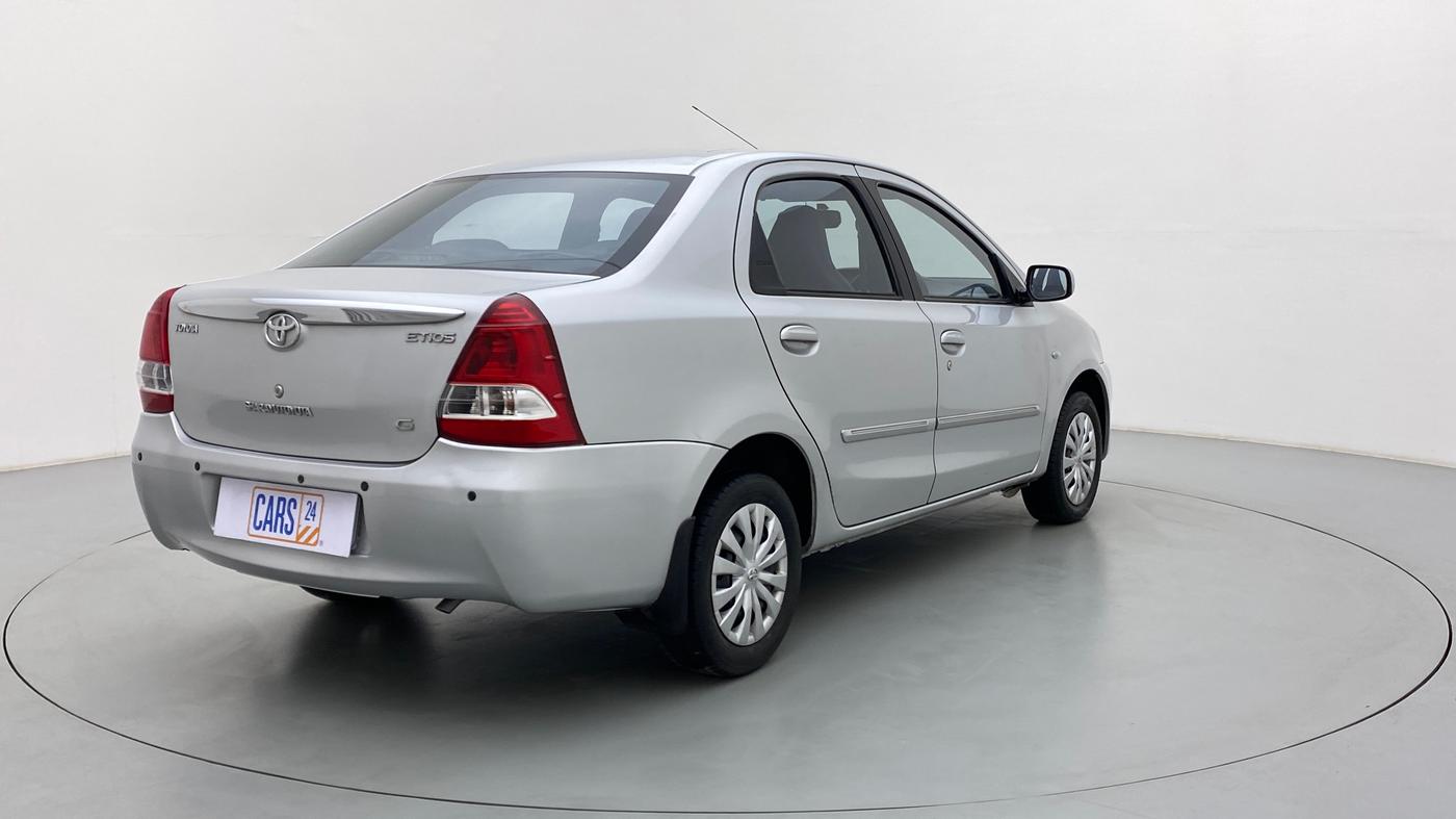 2013 Toyota Etios G, Petrol, Manual, 46,954 km, Right Back Diagonal