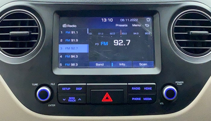 2018 Hyundai Xcent SX 1.2, Petrol, Manual, 22,619 km, Infotainment System