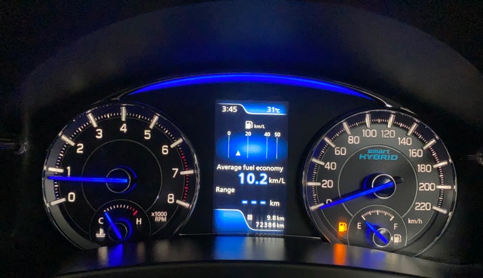 2021 Maruti Ciaz ZETA 1.5 SHVS MT PETROL, Petrol, Manual, 72,376 km, Odometer Image