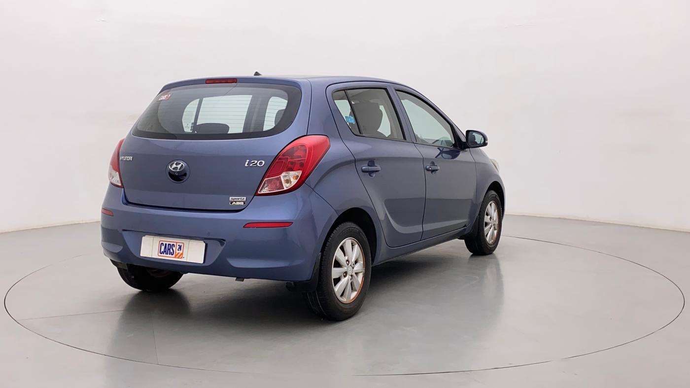 2012 Hyundai i20 SPORTZ 1.2, Petrol, Manual, 89,521 km, Right Back Diagonal