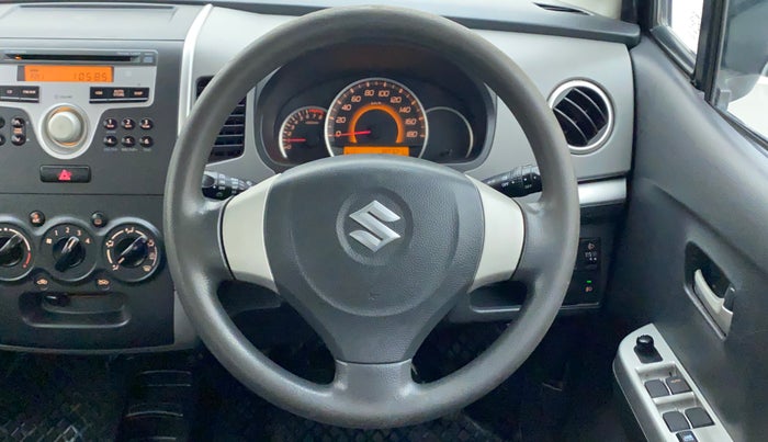 2010 Maruti Wagon R 1.0 VXI, Petrol, Manual, 80,459 km, Steering Wheel Close Up
