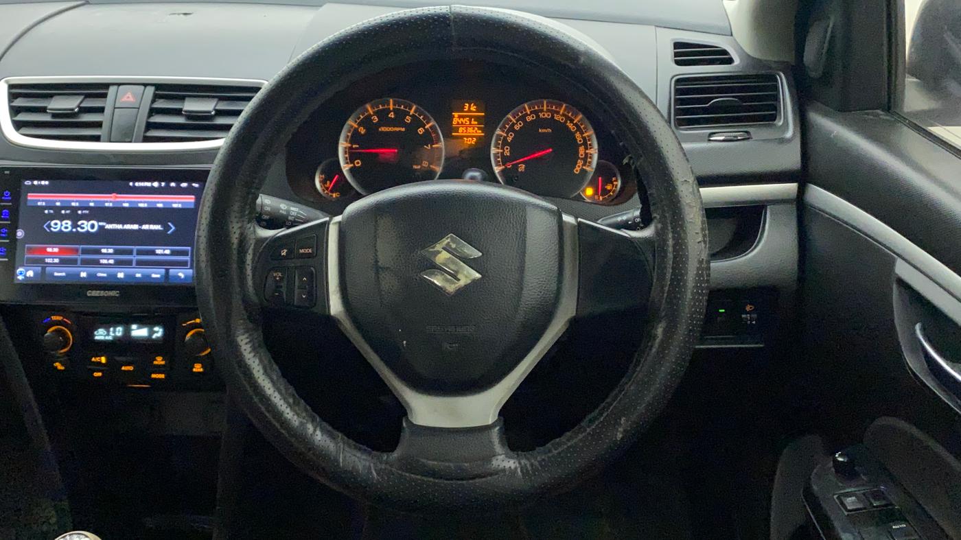 2013 Maruti Swift ZXI, Petrol, Manual, 85,362 km, Steering Wheel Close Up