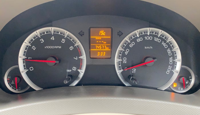 2017 Maruti Ertiga ZXI, Petrol, Manual, 74,540 km, Odometer Image