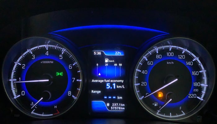 2017 Maruti Baleno ZETA PETROL 1.2, Petrol, Manual, 57,576 km, Odometer Image