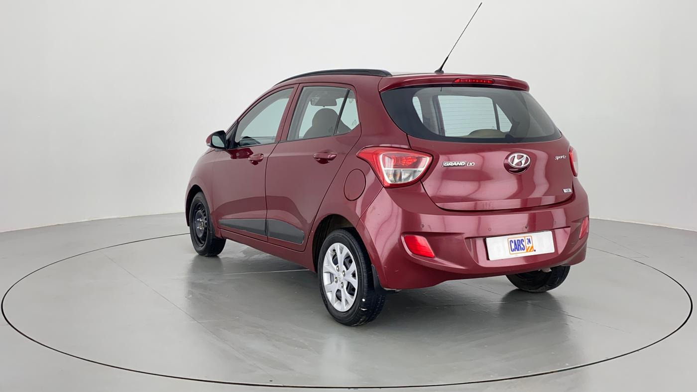 2015 Hyundai Grand i10 SPORTZ 1.2 KAPPA VTVT, Petrol, Manual, 47,320 km, Left Back Diagonal