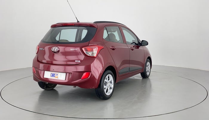 2015 Hyundai Grand i10 SPORTZ 1.2 KAPPA VTVT, Petrol, Manual, 47,320 km, Right Back Diagonal