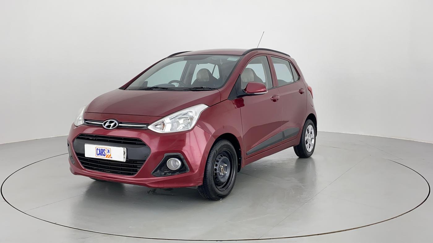 2015 Hyundai Grand i10 SPORTZ 1.2 KAPPA VTVT, Petrol, Manual, 47,320 km, Left Front Diagonal