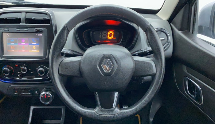 2018 Renault Kwid RXT 1.0 EASY-R  AT, Petrol, Automatic, 22,478 km, Steering Wheel Close Up