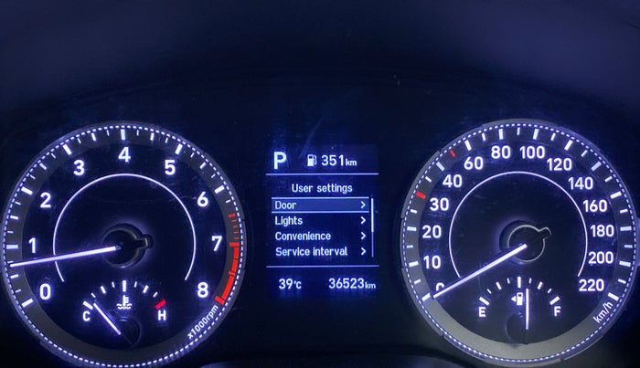 2019 Hyundai VENUE SX PLUS 1.0 TURBO DCT, Petrol, Automatic, 36,381 km, Odometer Image