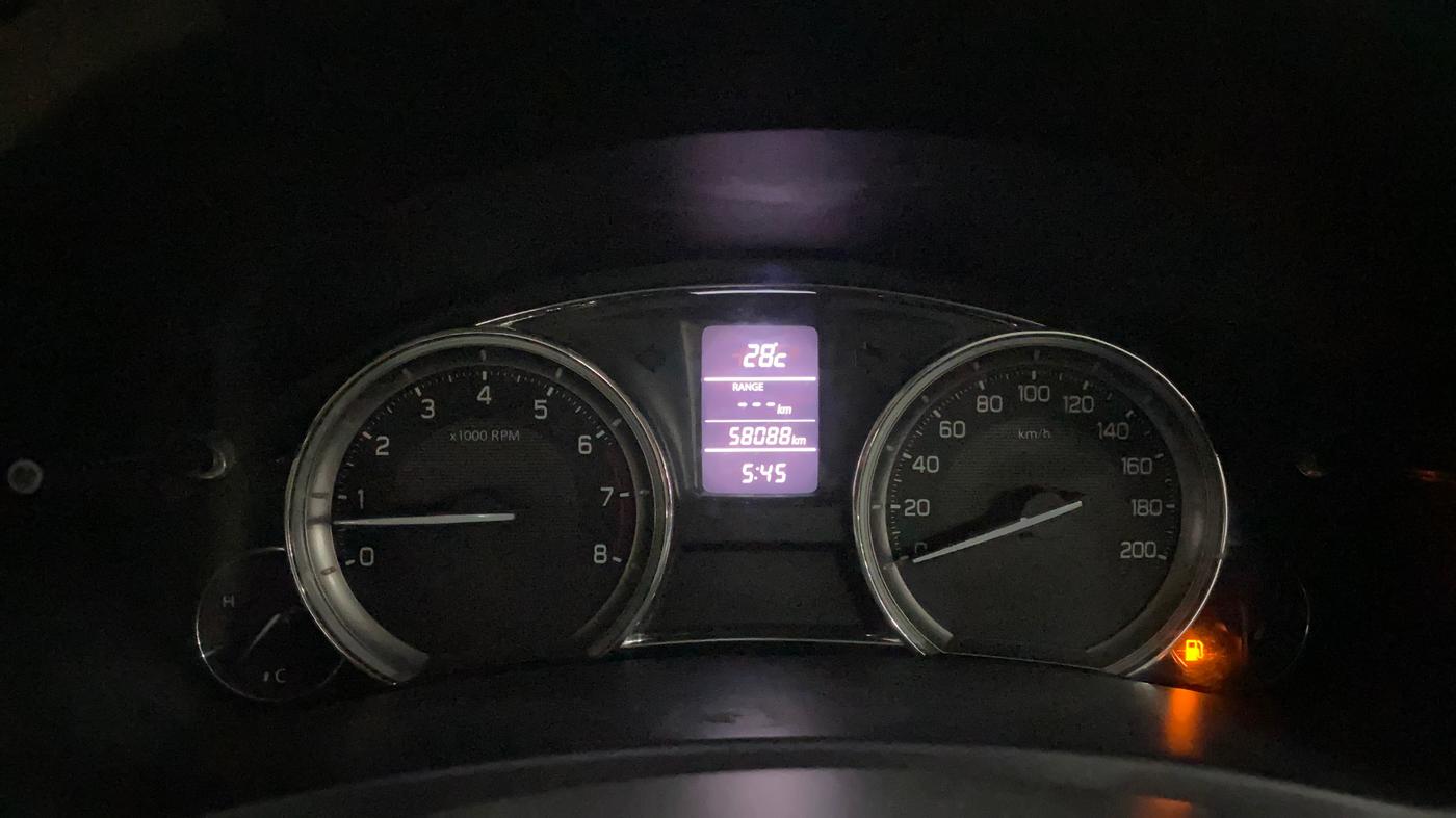 2018 Maruti Ciaz DELTA 1.4 MT PETROL, Petrol, Manual, 58,071 km, Odometer Image