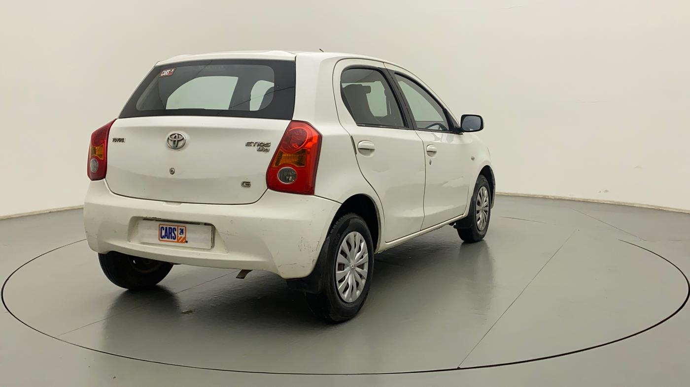 2012 Toyota Etios Liva G, CNG, Manual, 91,562 km, Right Back Diagonal