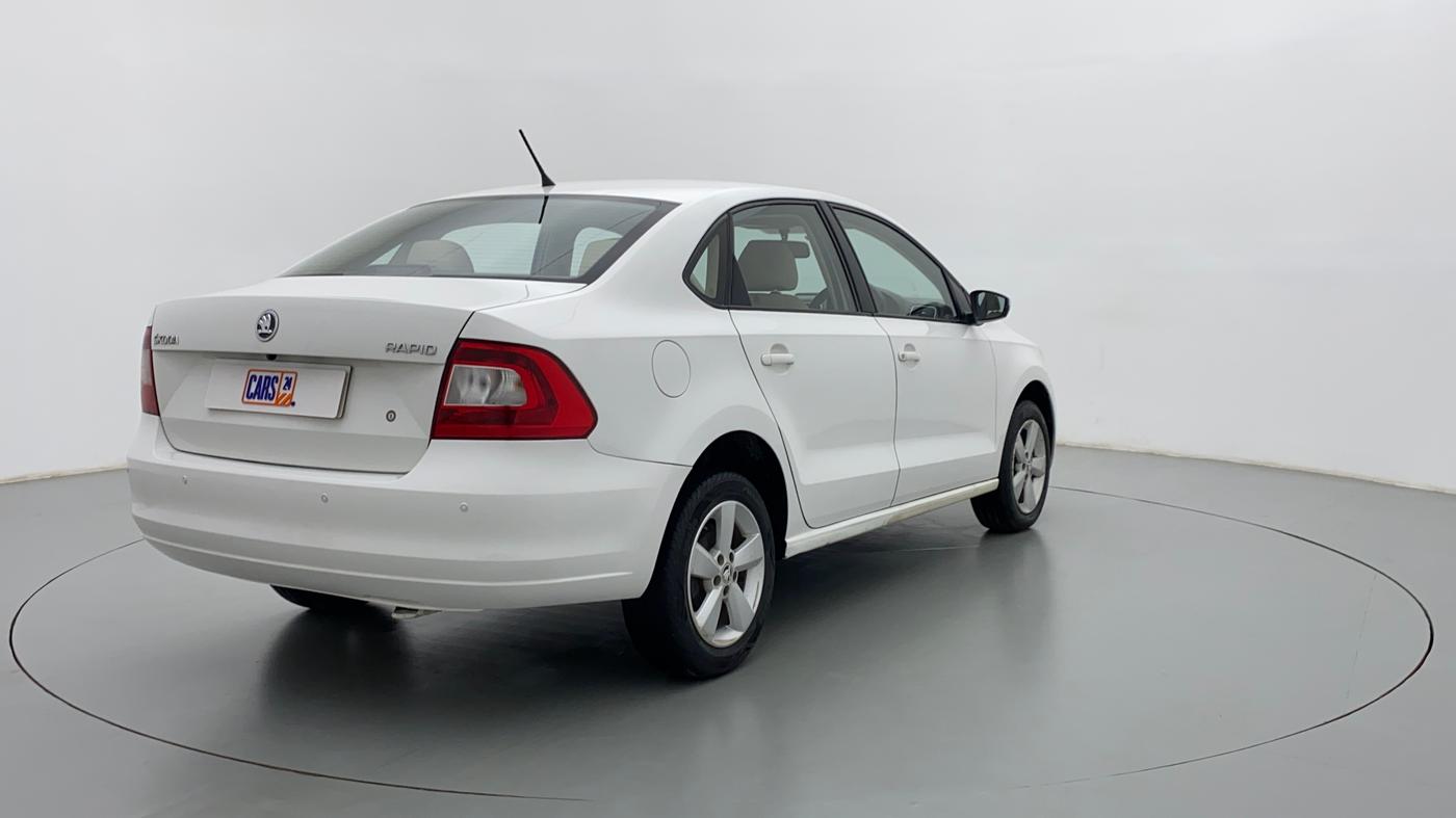 2016 Skoda Rapid 1.5 TDI MT AMBITION, Diesel, Manual, 45,660 km, Right Back Diagonal