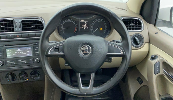 2016 Skoda Rapid 1.5 TDI MT AMBITION, Diesel, Manual, 45,660 km, Steering Wheel Close Up