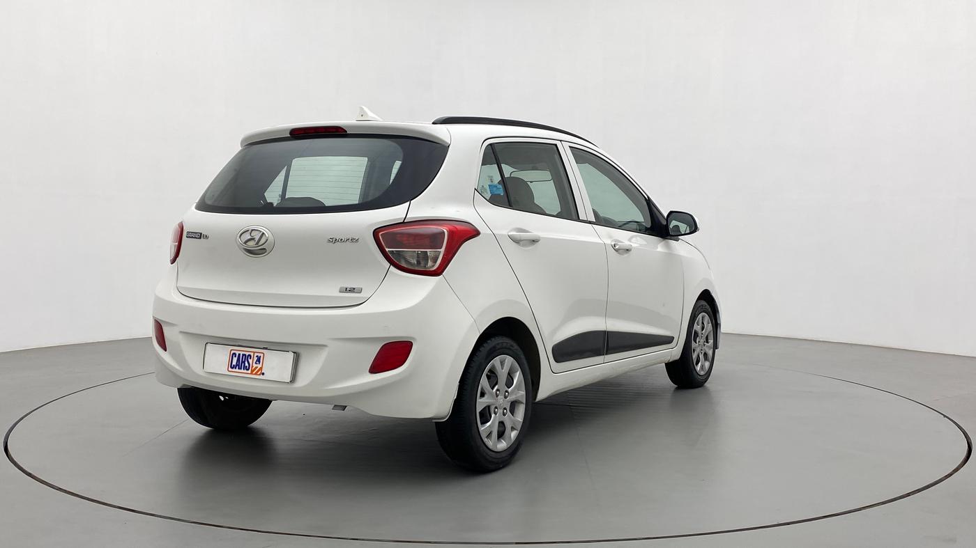 2016 Hyundai Grand i10 SPORTZ 1.2 KAPPA VTVT, Petrol, Manual, 73,565 km, Right Back Diagonal