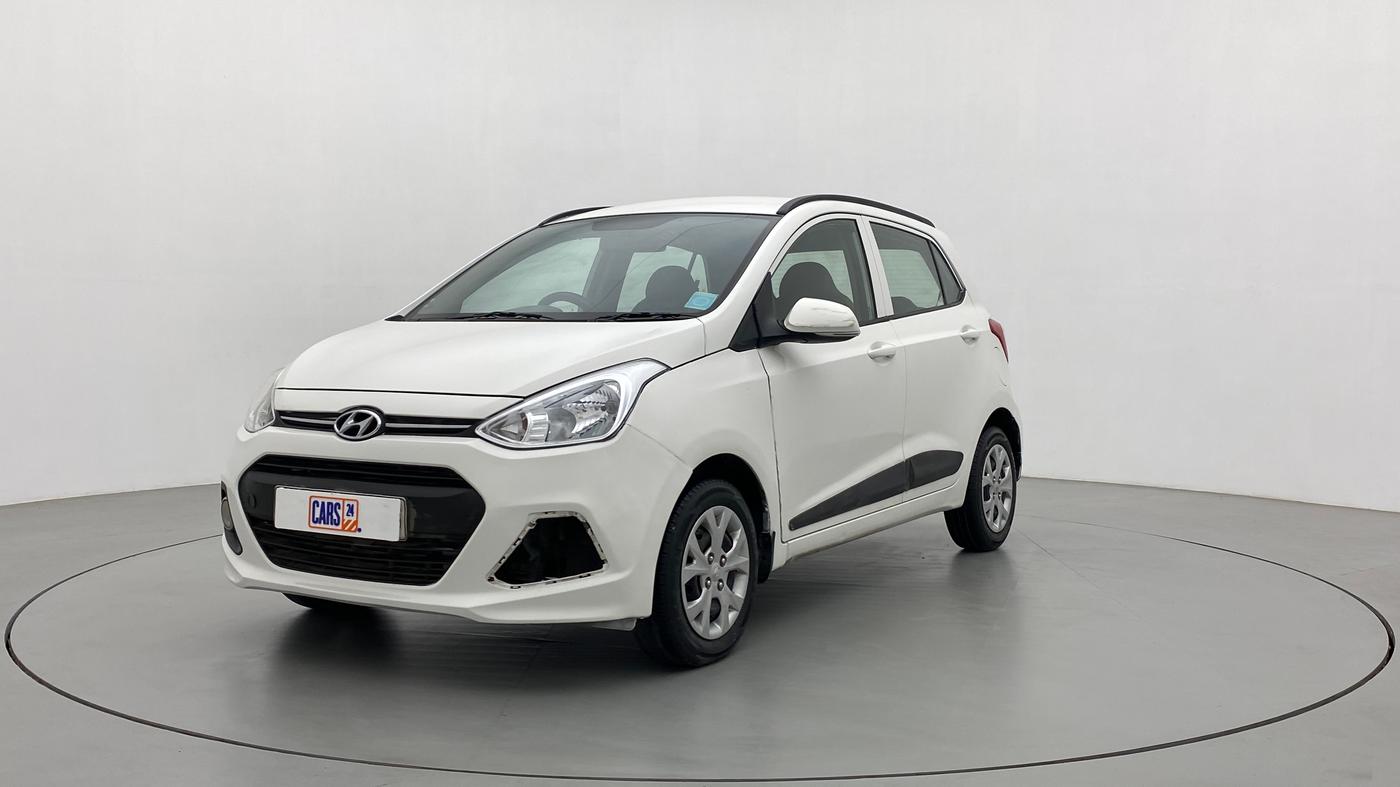 2016 Hyundai Grand i10 SPORTZ 1.2 KAPPA VTVT, Petrol, Manual, 73,565 km, Left Front Diagonal