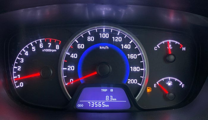 2016 Hyundai Grand i10 SPORTZ 1.2 KAPPA VTVT, Petrol, Manual, 73,565 km, Odometer Image