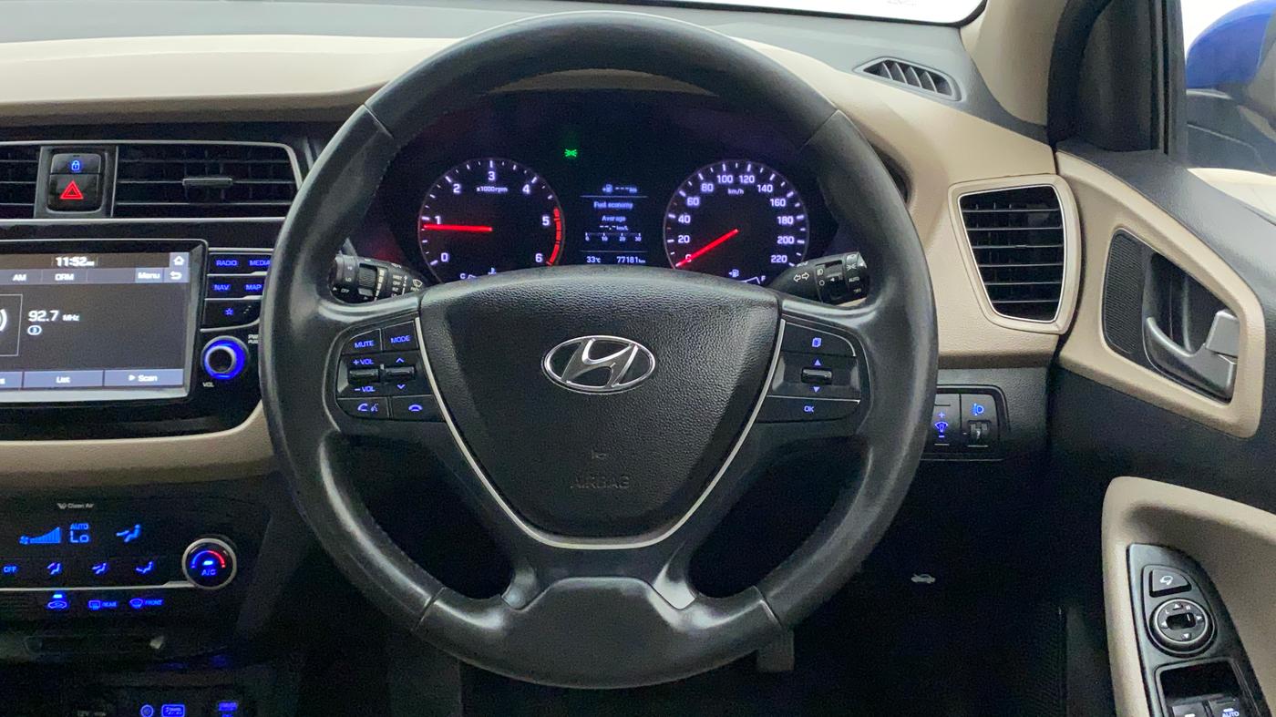 2018 Hyundai Elite i20 ASTA 1.4 CRDI (O), Diesel, Manual, 77,282 km, Steering Wheel Close Up