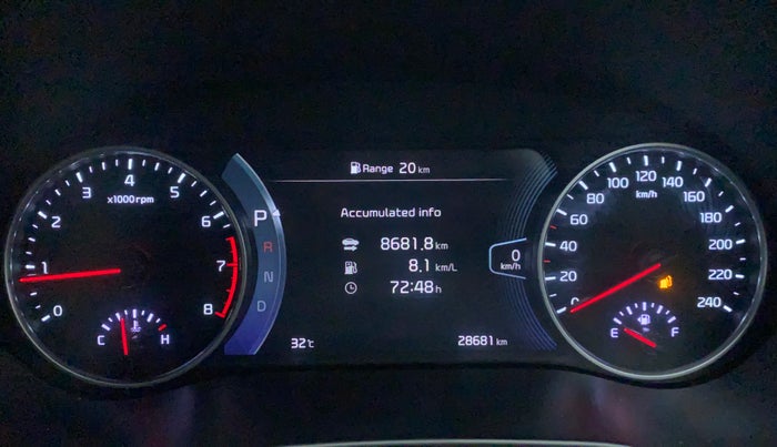 2021 KIA SELTOS X LINE 1.4 PETROL DCT, Petrol, Automatic, 28,803 km, Odometer Image