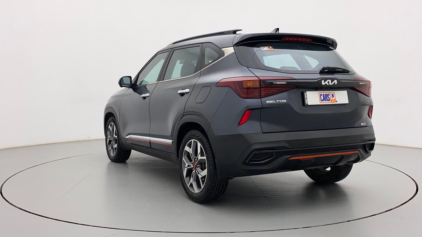 2021 KIA SELTOS X LINE 1.4 PETROL DCT, Petrol, Automatic, 28,803 km, Left Back Diagonal