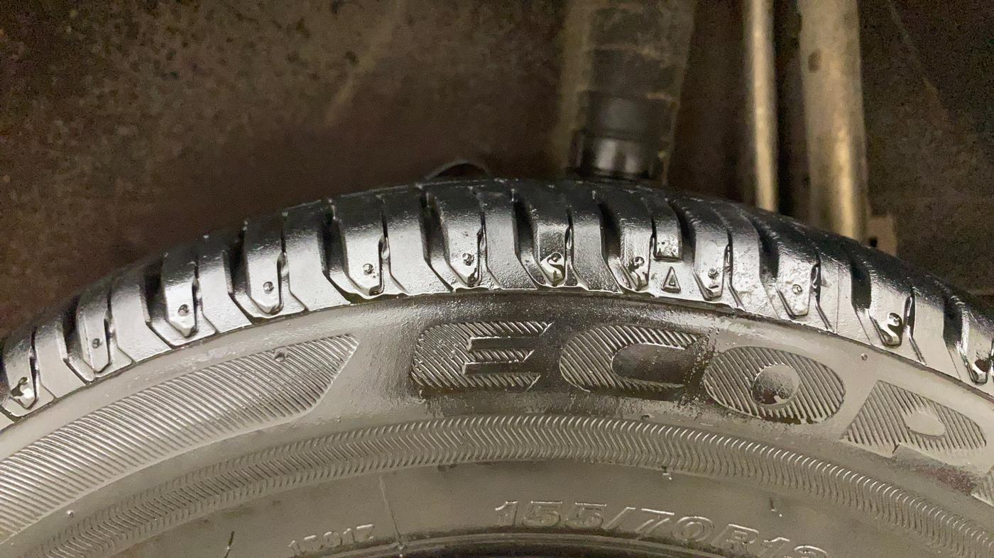 2014 Datsun Go T, Petrol, Manual, 25,363 km, Left Rear Tyre Tread