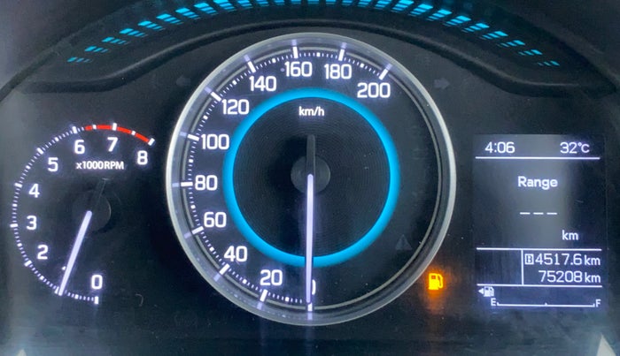 2017 Maruti IGNIS ALPHA 1.2 K12, Petrol, Manual, 75,392 km, Odometer Image