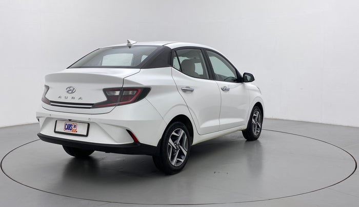 2021 Hyundai AURA SX 1.2 (O), Petrol, Manual, 7,356 km, Right Back Diagonal
