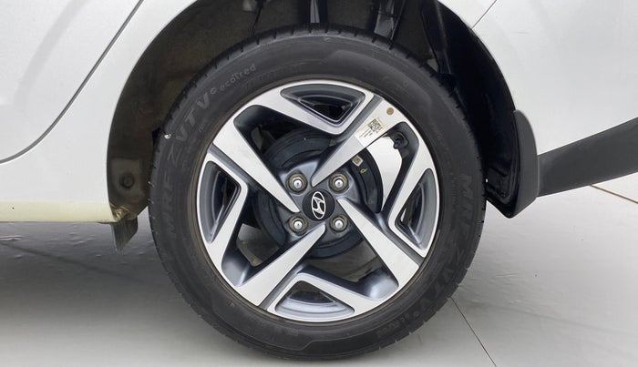 2021 Hyundai AURA SX 1.2 (O), Petrol, Manual, 7,356 km, Left Rear Wheel
