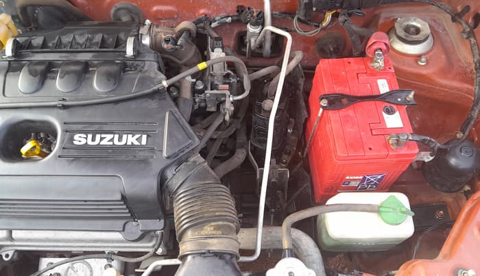 2014 Maruti Alto K10 VXI, Petrol, Manual, 32,107 km, Engine View - Left