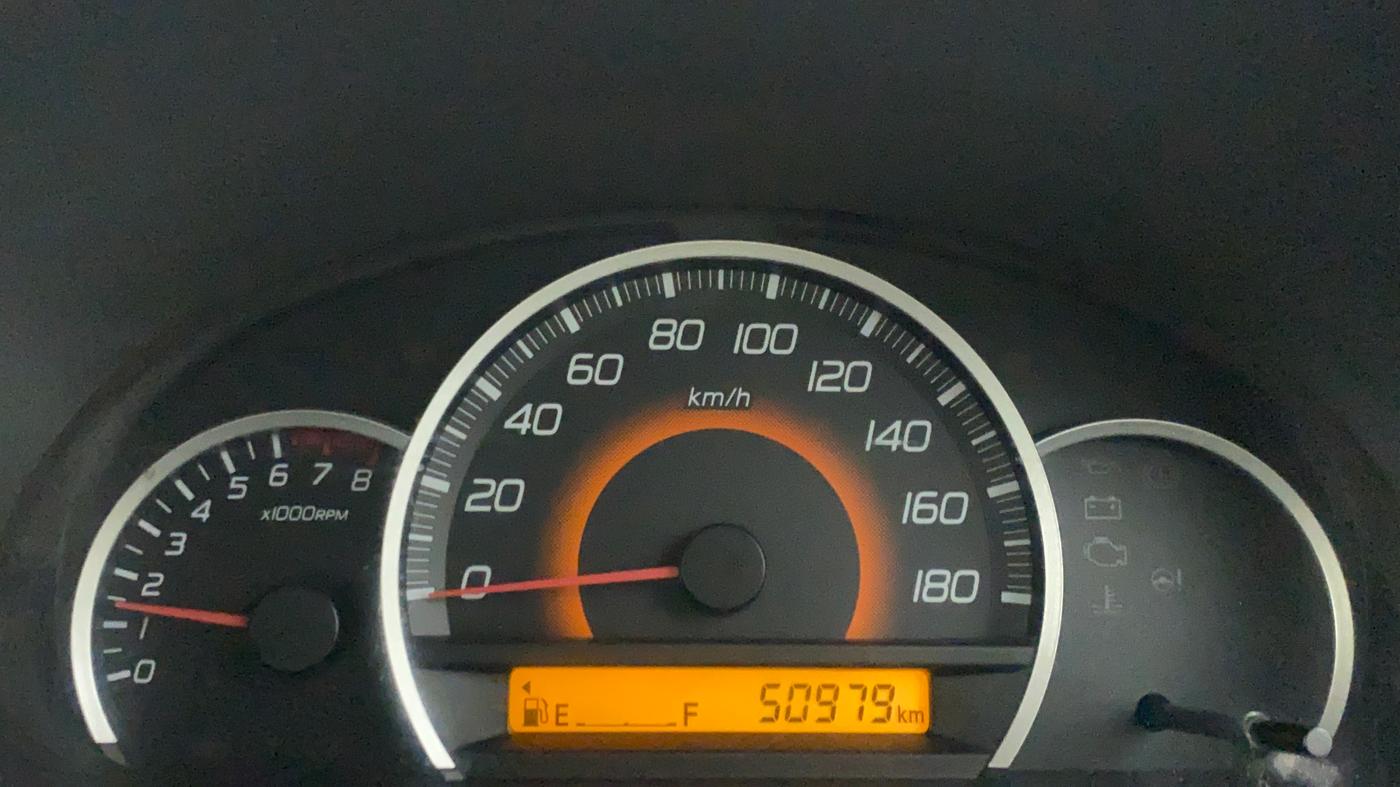 2012 Maruti Wagon R 1.0 VXI, Petrol, Manual, 50,802 km, Odometer Image