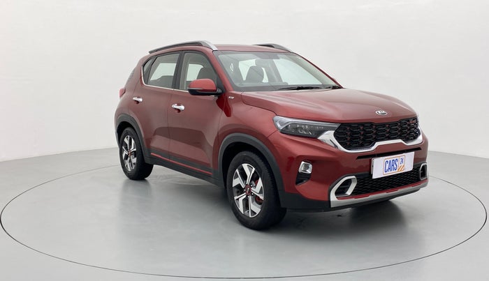 2020 KIA SONET GTX + 1.0 IMT, Petrol, Manual, 9,817 km, Right Front Diagonal