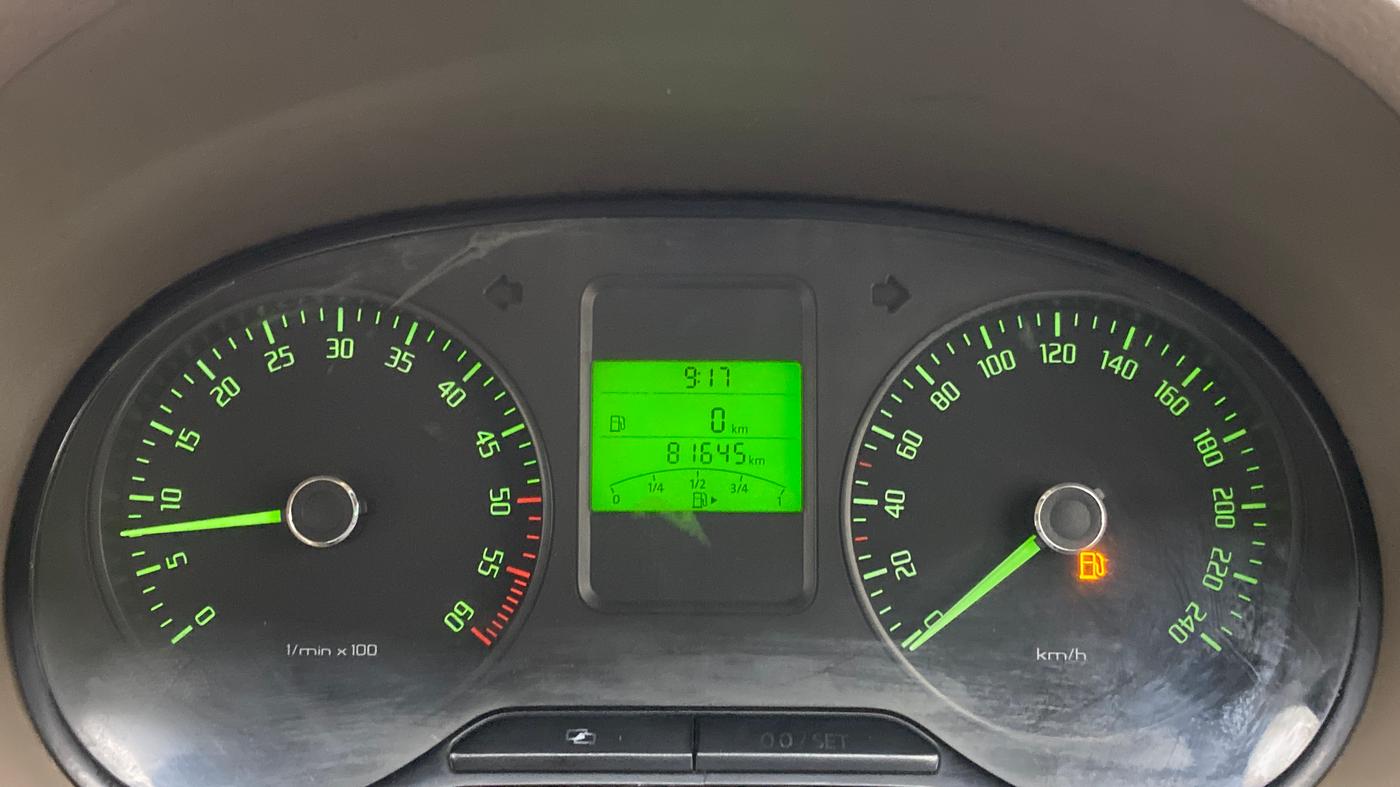 2012 Skoda Rapid ELEGANCE 1.6 TDI MT, Diesel, Manual, 81,566 km, Odometer Image