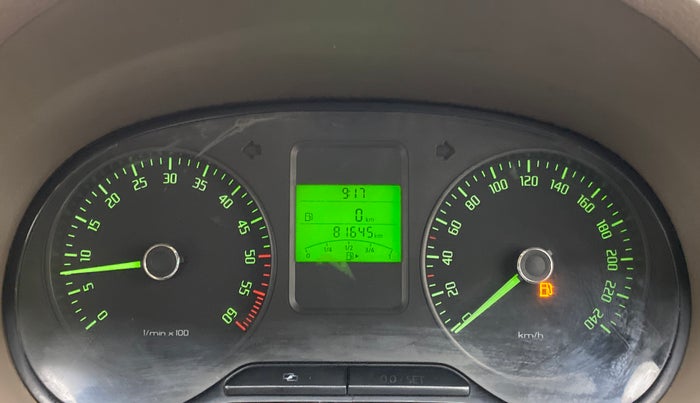 2012 Skoda Rapid ELEGANCE 1.6 TDI MT, Diesel, Manual, 81,566 km, Odometer Image
