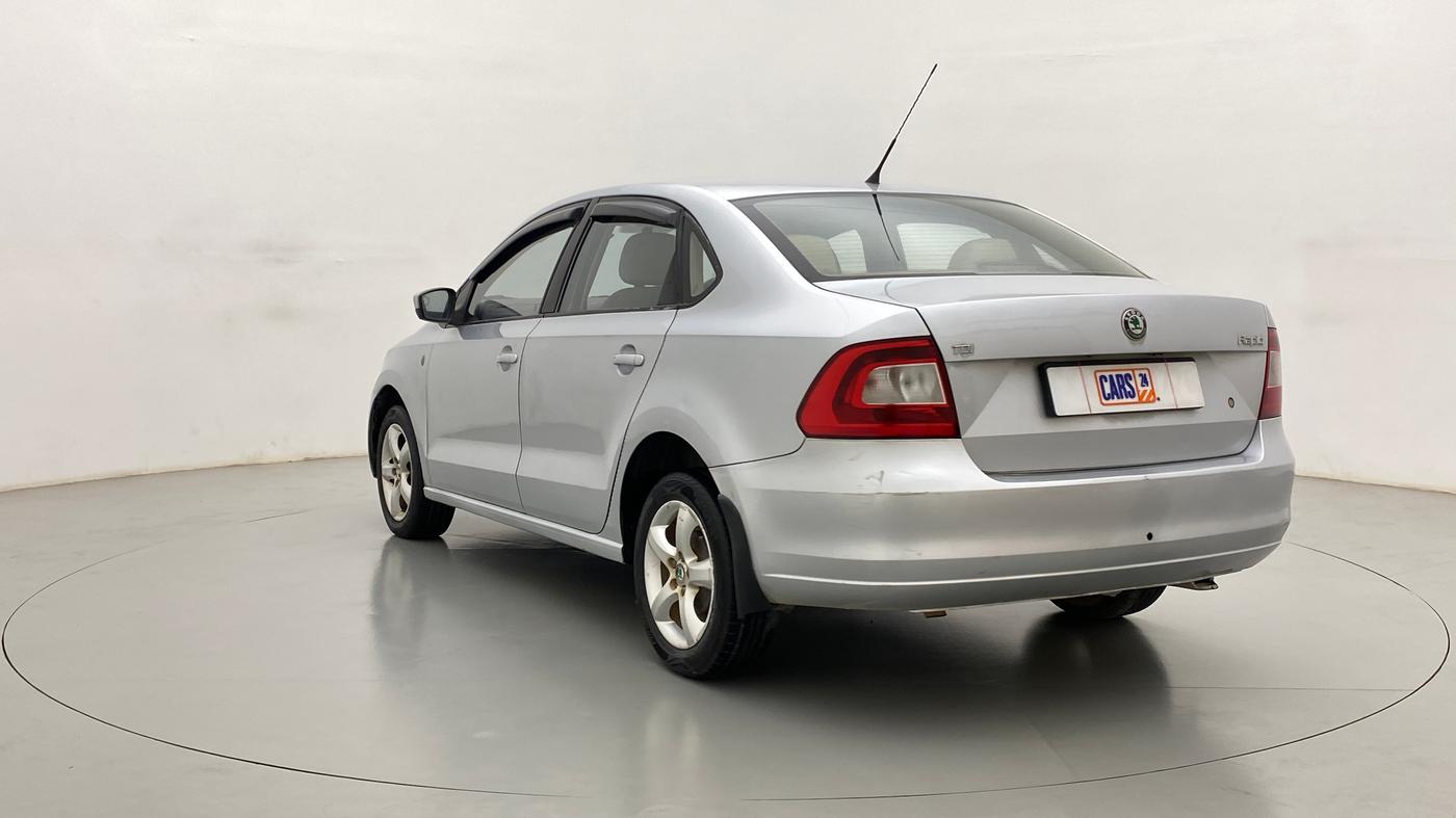 2012 Skoda Rapid ELEGANCE 1.6 TDI MT, Diesel, Manual, 81,566 km, Left Back Diagonal