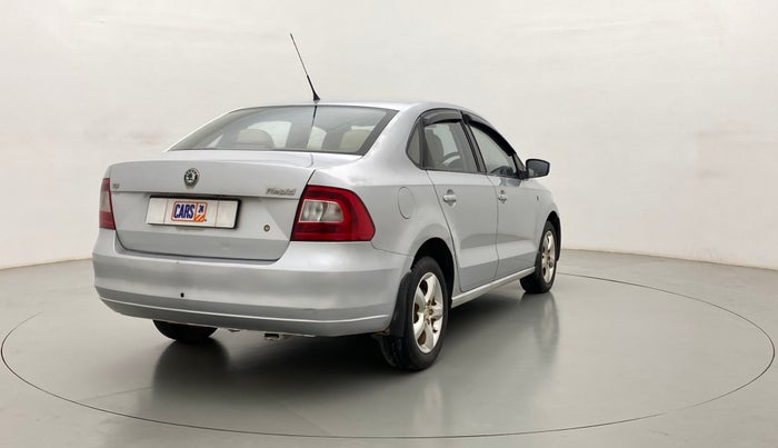 2012 Skoda Rapid ELEGANCE 1.6 TDI MT, Diesel, Manual, 81,566 km, Right Back Diagonal