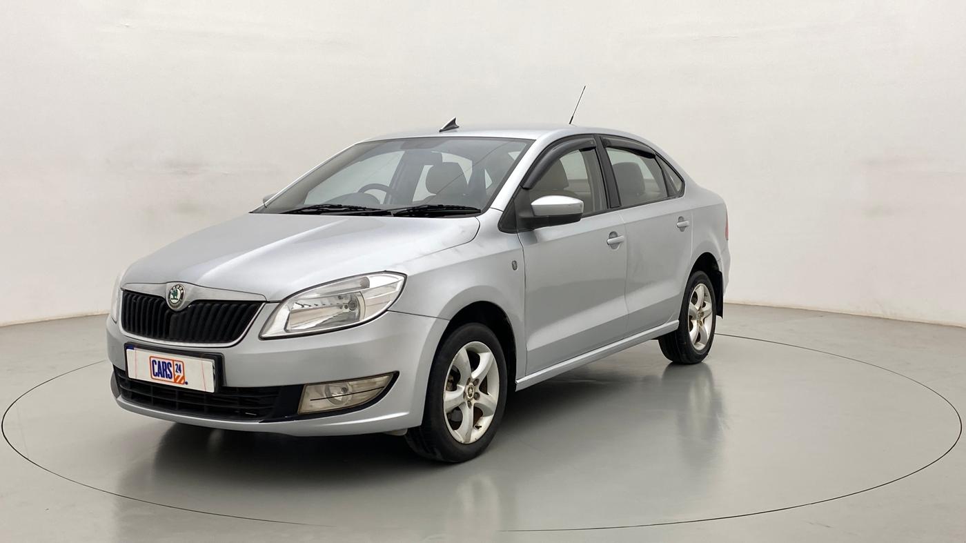 2012 Skoda Rapid ELEGANCE 1.6 TDI MT, Diesel, Manual, 81,566 km, Left Front Diagonal