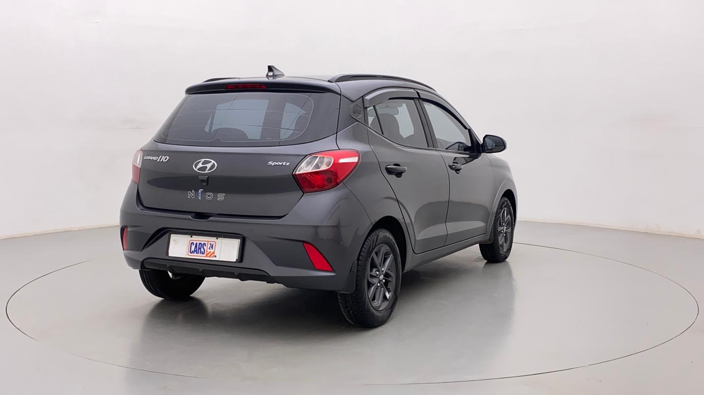 2021 Hyundai GRAND I10 NIOS SPORTZ 1.2 KAPPA VTVT, Petrol, Manual, 52,344 km, Right Back Diagonal