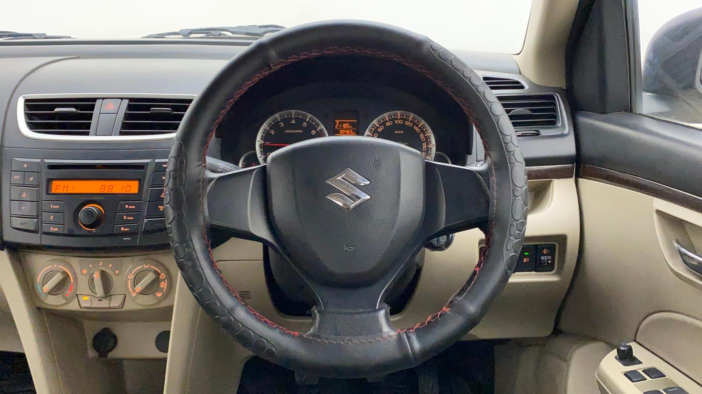 2012 Maruti Swift Dzire VXI, Petrol, Manual, 90,483 km, Steering Wheel Close Up